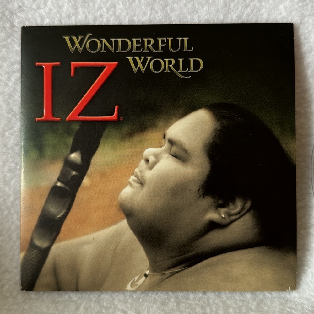IZ Wonderful World CD Israel IZ Kamakawiwo Ole PROMO Honolulu Advertiser Single